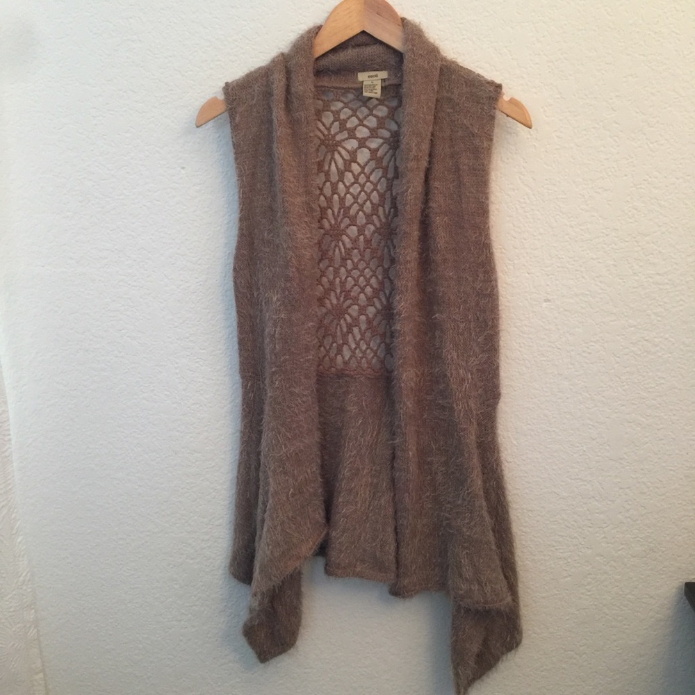 Escio tan knit cardigan